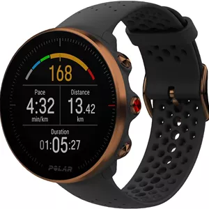 ساعت ورزشی GPS پیشرفته Polar Vantage M برای آقایان و بانوان - تمرینات دو و چند رشته ای با سنجش ضربان قلب از طریق مچ دست (ضد آب، طراحی سبک و جدیدترین فناوری)