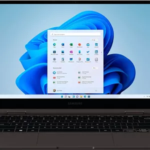 لپ تاپ لمسی سامسونگ Galaxy Book2 360 با صفحه نمایش 13.3 اینچی AMOLED، پردازنده Intel Core i7 (نسل دوازدهم) Evo Platform، رم 16 گیگابایتی LPDDR4X، حافظه SSD 512 گیگابایتی، گرافیک Intel Iris Xe - رنگ Graphite - صفحه کلید انگلیسی (بازسازی شده)