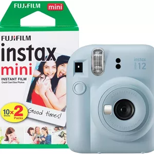 دوربین چاپ سریع فوجی‌فیلم مدل Instax Mini 12 رنگ آبی پاستیلی