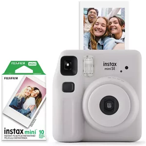 دوربین چاپ سریع فوجی‌فیلم مدل instax mini SE رنگ خاکستری