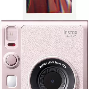 دوربین چاپ سریع فوجی‌فیلم مدل instax mini Evo رنگ Gentle Rose