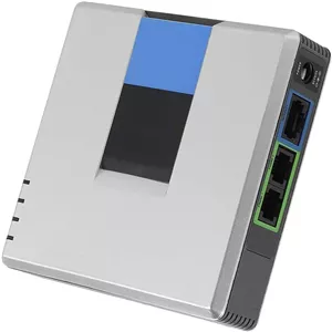 درگاه ویپ، آداپتور تلفن اینترنتی PAP2T-NA PAP2T با 2 پورت، به همراه آداپتور برق، همراه با کابل شبکه RJ-45، برای Linksys، پشتیبانی از پروتکل SIP V2