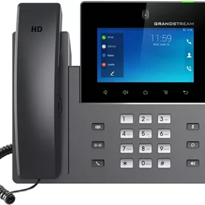 تلفن تصویری تحت شبکه گرنداستریم GXV3450 | 16 خط، 16 اکانت SIP | صفحه لمسی رنگی 5 اینچی | وای فای 5 | اترنت گیگابیتی دو پورت با PoE یکپارچه
