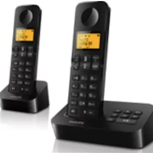 تلفن دوگانه فیلیپس مدل D2652B/01 با بدنه ABS