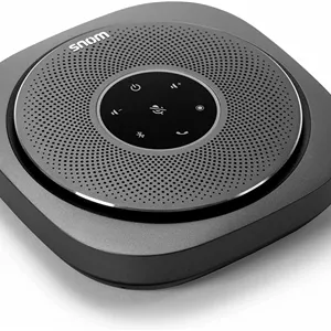 اسپیکر کنفرانس Snom C300 - تلفن همراه VoIP، جعبه موسیقی بلوتوث بزرگ، تیم A - اسپیکر 3 وات، 6 میکروفون، Beamforming، 24 ساعت زمان مکالمه، پورت USB، برنامه تلفن هوشمند