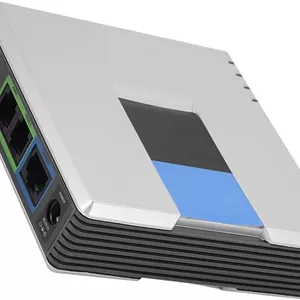 آداپتور تلفن ویپ، آداپتور تلفن اینترنتی ویپ قابل حمل 2 پورت کابل SIP RJ45 برای PAP2T پشتیبانی از پروتکل SIP V2 (دوشاخه UK)