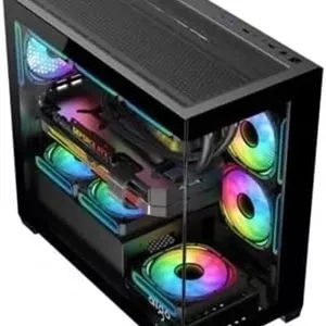 کامپیوتر گیمینگ مایع خنک شده (COREI7RTX 5050 8GB): پردازنده CORE i7 | گزینه GPU | رم 16 گیگابایتی | 1 ترابایت SSD NMVE/SATA | ویندوز 10 | وای فای 6 آماده اینترنت