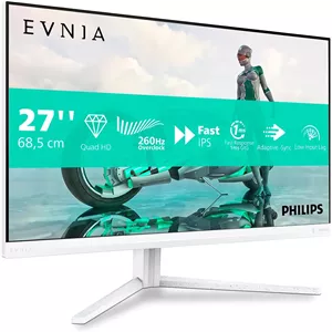 مانیتور 27 اینچی فیلیپس مدل 27M2N3501PA، رزولوشن QHD، نرخ 260 هرتز، پنل Fast IPS، زمان پاسخگویی 0.3 میلی‌ثانیه MPRT، Adaptive Sync، HDR400، قابلیت تنظیم ارتفاع (2560x1440، دارای 2 پورت HDMI 2.0 و 1 پورت DP 1.4)، رنگ مشکی