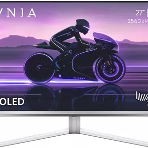 مانیتور گیمینگ فیلیپس Evnia 27M2N8500 QD OLED، رزولوشن QHD 2560 x 1440، نرخ نوسازی 360 هرتز، زمان پاسخگویی 0.03 میلی‌ثانیه، Ambiglow، هاب USB، قابلیت تنظیم ارتفاع، سازگار با Xbox PS5 Switch