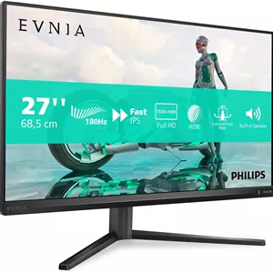 مانیتور گیمینگ 27 اینچی فیلیپس مدل 27M2N3200AM - Full HD، نرخ نوسازی 180 هرتز، زمان پاسخ‌دهی 1 میلی‌ثانیه GtG، FreeSync Premium، سازگار با G-Sync (1920x1080، 2x HDMI، DisplayPort) مشکی/خاکستری
