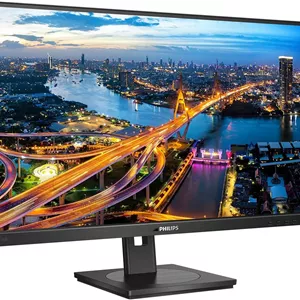 مانیتور 27 اینچی Philips 276B1 با کیفیت QHD، نرخ نوسازی 75 هرتز، زمان پاسخگویی 4 میلی‌ثانیه، پنل IPS، داک USB-C، بلندگوها، قابلیت تنظیم ارتفاع، حسگر نور (2560x1440, 300 cd/m², HDMI/DP/USB-C/USB 3.2, RJ45)