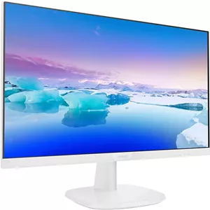 مانیتور 22 اینچی ال ای دی IPS فیلیپس مدل 223V7QHAW با کیفیت Full HD، حاشیه باریک، قابلیت نصب VESA، پورت HDMI، VGA و بلندگو، رنگ سفید