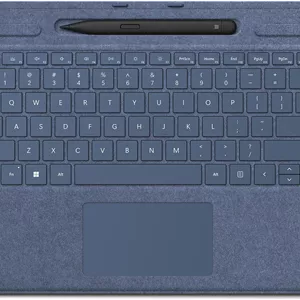کیبورد و قلم مایکروسافت مدل Surface Pro Signature رنگ Sapphire