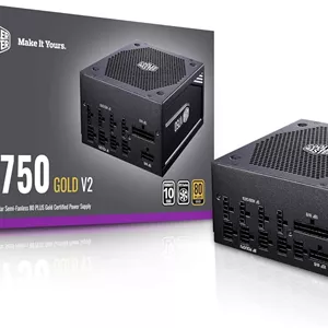 منبع تغذیه کولر مستر مدل V750 Gold V2 توان 750 وات