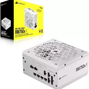 منبع تغذیه کامپیوتر کورسیر مدل RM750x Shift رنگ سفید
