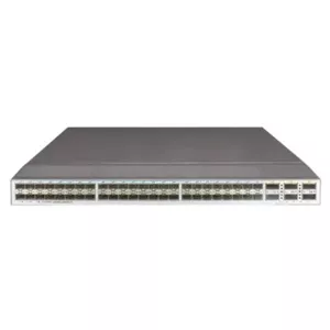 سوئیچ هوآوی CloudEngine 6800 مدل CE6857E-48T6CQ-F، دارای 48 پورت الکتریکی 10GE / 6 پورت QSFP28 100GE / 2 منبع تغذیه AC