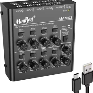 میکسر صدا موکی مدل MAMX3 8 کانال