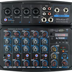 میکسر صدا استودیو زد مدل SZM-B660-RE 6 کانال
