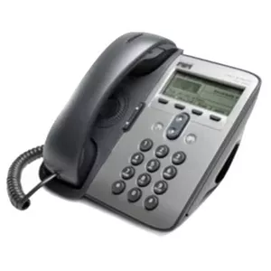 تلفن IP سیسک C P-7911G-CH1، تک خط، نمایشگر تک رنگ