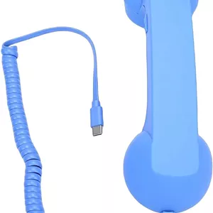 گوشی تلفن سیمی کریفوکت مدل نویز کنسلینگ رنگ آبی