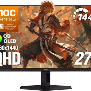 مانیتور گیمینگ ای او سی 27 اینچ QD-OLED کیو اچ دی 144 هرتز Q27GADE