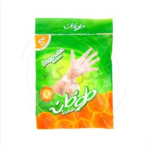 دستکش یکبار مصرف طوفان بسته 100 عددی