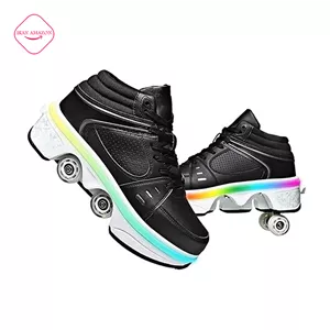 کفش اسکیت دو حالته چراغ دار شماره 34