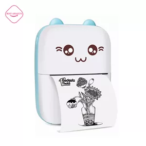 پرینتر حرارتی مینی Fun printer مدل 9 رنگ آبی سفید