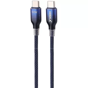 کابل دو سر تایپ سی فست شارژ 60 وات هیسکا LX-911CC طول 1 متر