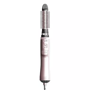 سشوار برس‌دار چرخشی هیسکا مدل H5255 با توان 1000 وات، سه حالت دما، دو سرعت چرخش، دکمه چرخش به چپ و راست، یون‌ساز و سه سری برس برای فرکنندگی، صاف‌کنندگی و حجم‌دهندگی