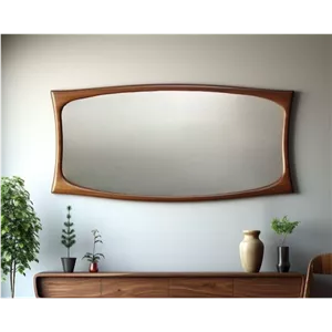 قاب آینه چوبی مدل پیچک