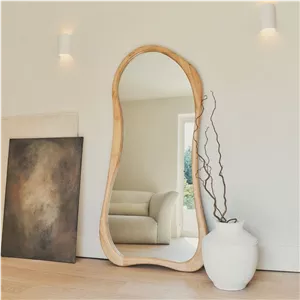 قاب آینه چوبی مدل ترنج