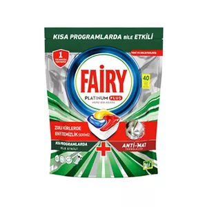 قرص ماشین ظرفشویی مدل پلاتینیوم فیری 40 عددی