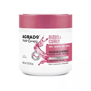 ماسک مو داخل حمام مدل RIZOS CURLY مناسب موهای فر برند آگرادو 400 میلی لیتر