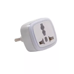 تبدیل 3 به 2 مدل M-03 رنگی Universal-Plug-Adapter بسته 12 عددی