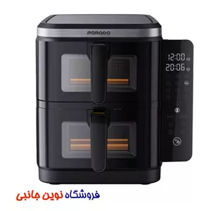 سرخ کن و هوا پز بدون روغن دو طبقه پرودو مدل LFS087 ا Porodo LFST087 Lifestyle Double Stack Air Fryer with 12 Presets (تک / عمده )
