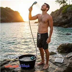 دوش مسافرتی شارژی گرین لاین مدل GNOTDSHWGN ا Green Lion Outdoor Rechargeable Shower Portable Smart Shower (تک / عمده) 