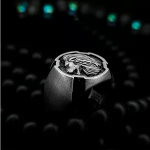 انگشتر نقره مردانه Silver Lion طرح شیر 