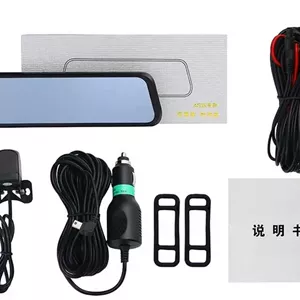 دوربین ثبت وقایع آینه‌ای دو دوربین Full HD با دوربین دنده عقب مدل 904 همراه RAM 32G