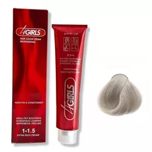 رنگ مو فورگرلز(4GIRLS) شماره C9 رنگ بلوند دودی خیلی روشن حجم 120میلی لیتر