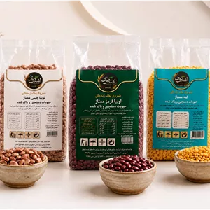 بسته سه عددی لوبیا چیتی لوبیا قرمز و لپه لاسکوی-1350 گرم