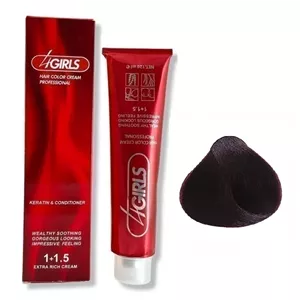 رنگ مو فورگرلز(4GIRLS) شماره CH4 رنگ قهوه ای شکلاتی متوسط حجم 120میلی لیتر