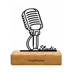 تندیس رومیزی پیکسل هوم مدل میکروفن سینگ