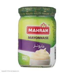 سس مایونز شیشه ای مهرام(240 گرمی)