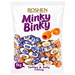 تافی میوه ای روشن ( Roshen ) مدل Minky Binky وزن 250 گرم