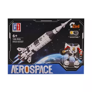 ساختنی 135 تکه گریت فریند مدل space rocket-2in1 کد 123-1