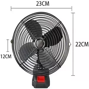 پنکه شارژی لیتیومی صنعتی مدل FAN LITHIUM 48V باتری 48Vh با ولتاژ باتری 21 ولت