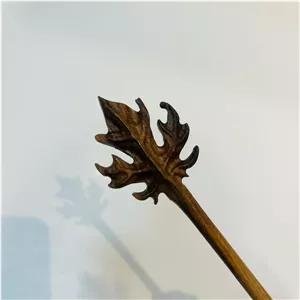 کانزاشی پین مو چوبی طرح برگ پاییزی