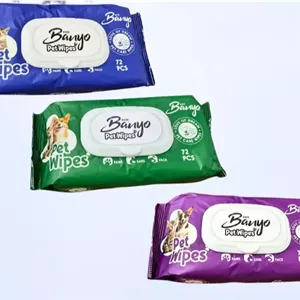 دستمال مرطوب گربه و سگ