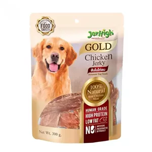 تشویقی طبیعی سگ جرهای مدل Chicken Soft Jerky وزن 300 گرم